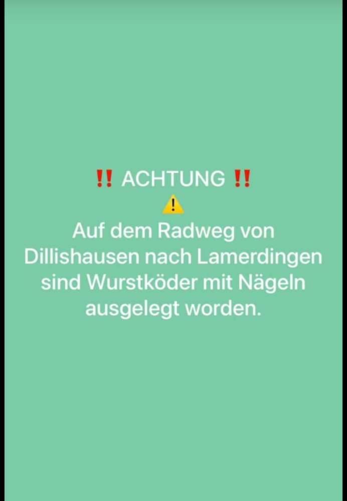 Giftköder-Wurst mit Nägeln-Profilbild