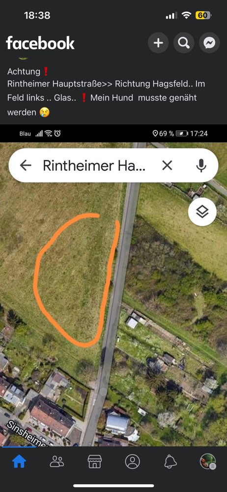 Giftköder-Glas im Feld-Profilbild