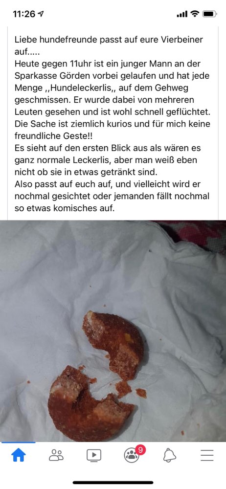 Giftköder-Leckerlis auf den Gehweg verteilt-Profilbild