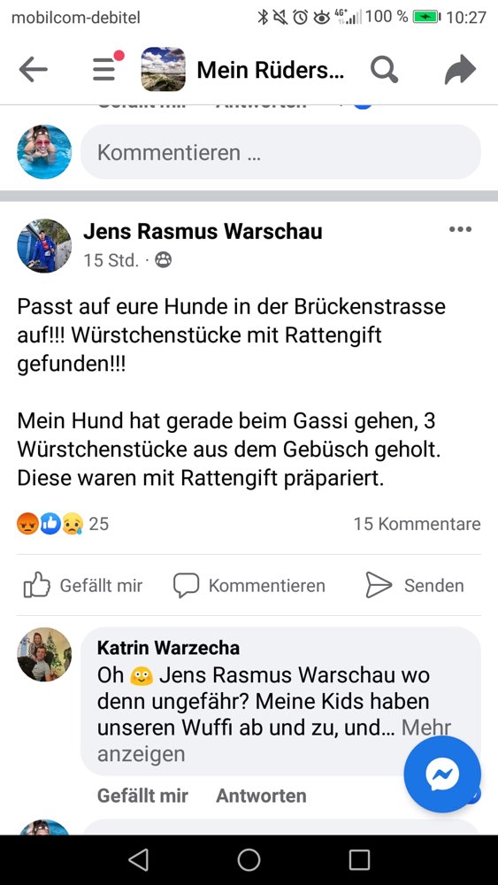 Giftköder-Giftköder Würstchen mit Rattengift-Profilbild