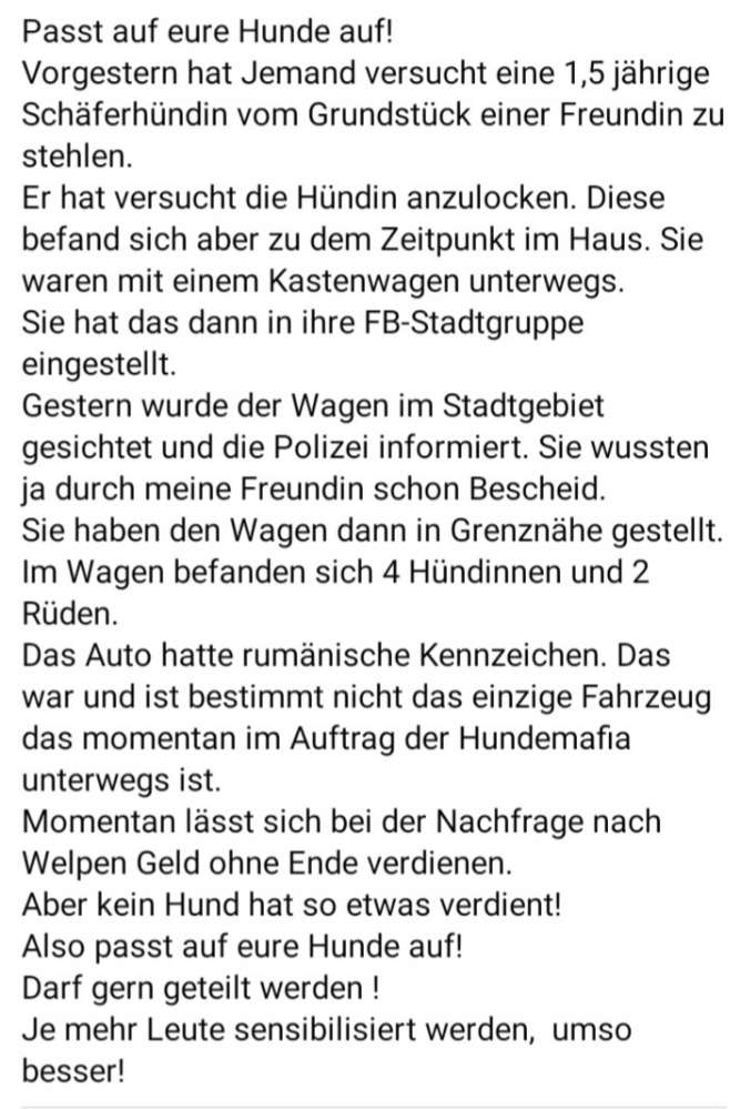 Giftköder-ACHTUNG VOR HUNDEFÄNGER!!!-Profilbild