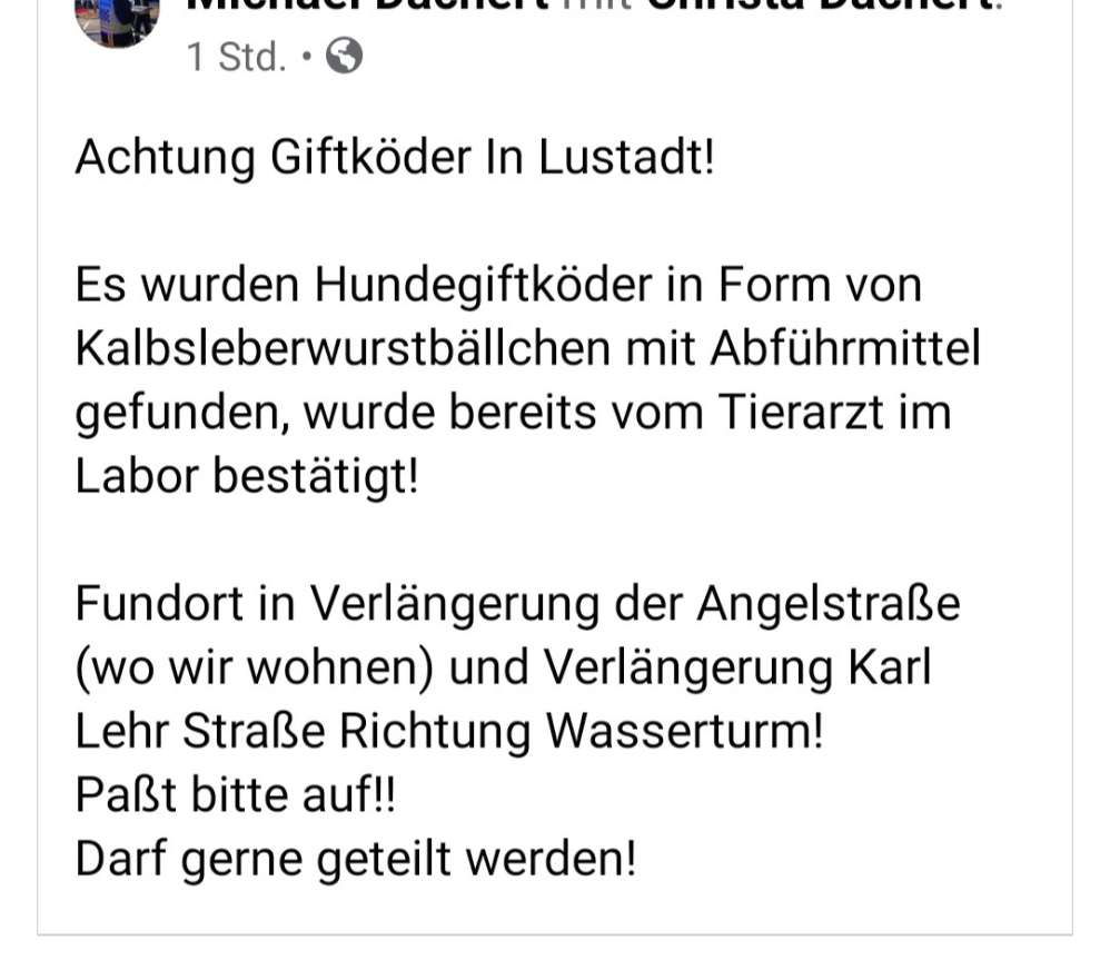 Giftköder-Giftköder in Lustadt!-Profilbild