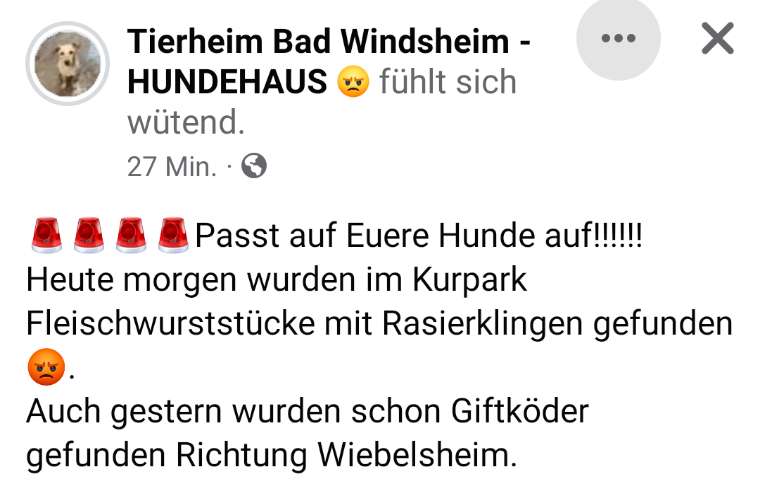 Giftköder-Giftköder und Wurst mit Rasierklingen-Profilbild
