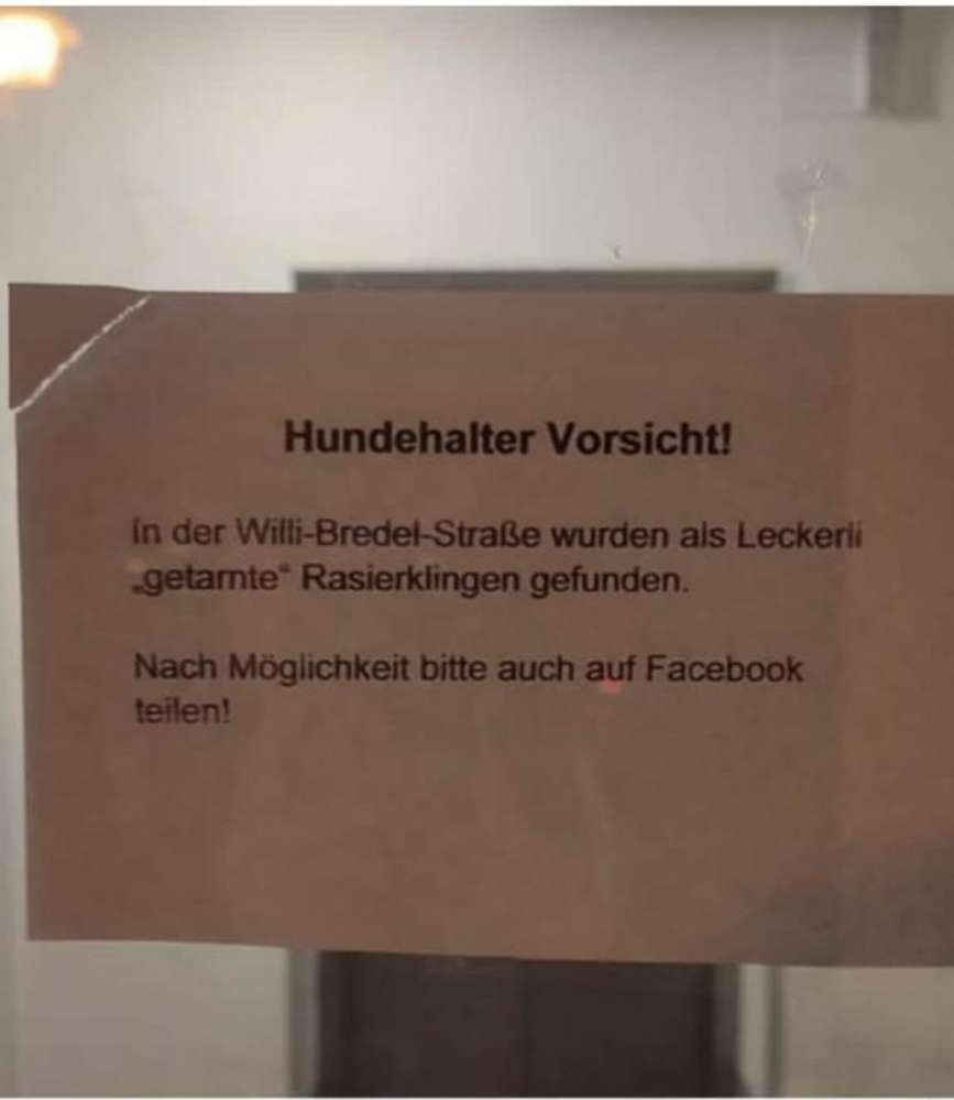 Giftköder-Leckerlies mit Rasierklingen-Profilbild