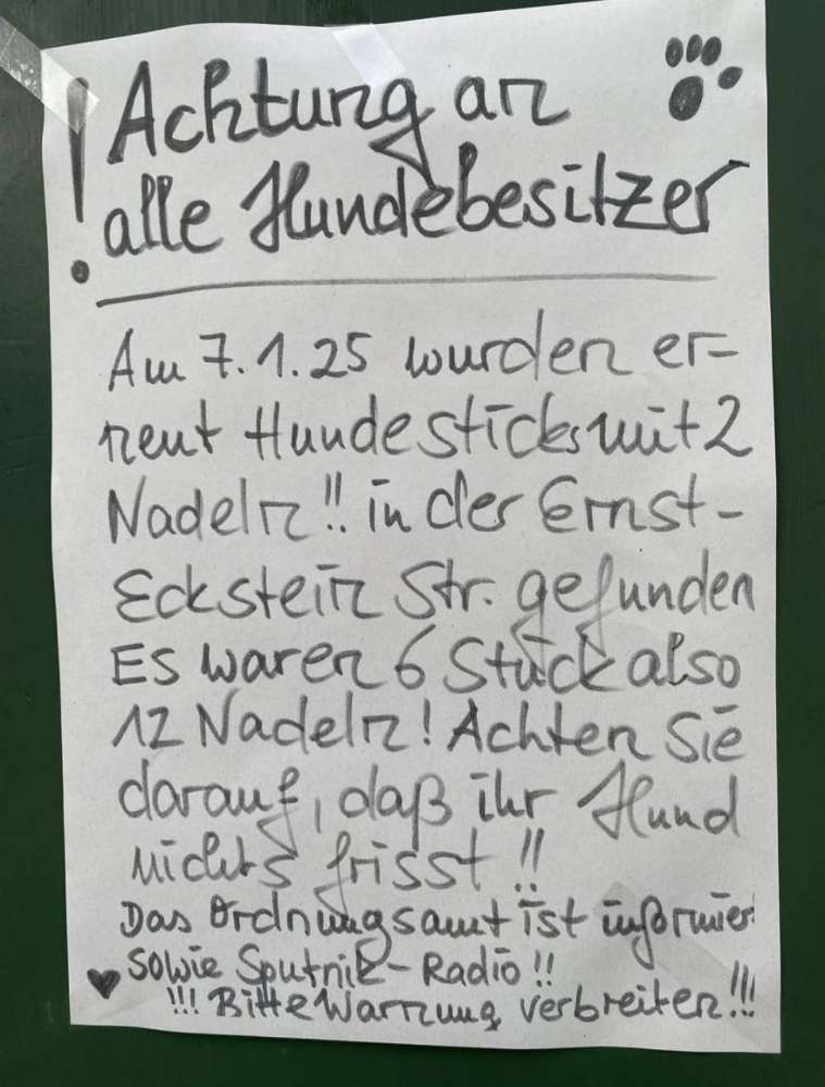 Giftköder-Hundesticks mit Nadeln-Profilbild