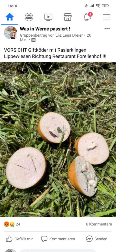 Giftköder-Wurst mit klingen-Profilbild