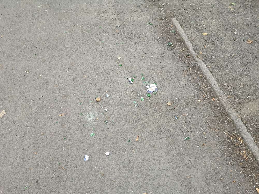 Giftköder-Glassplitter im Bürgerpark-Profilbild