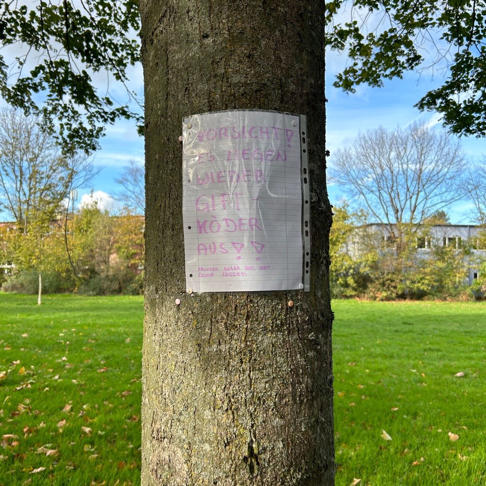 Giftköder-Schild: Mögliche Giftköder-Profilbild