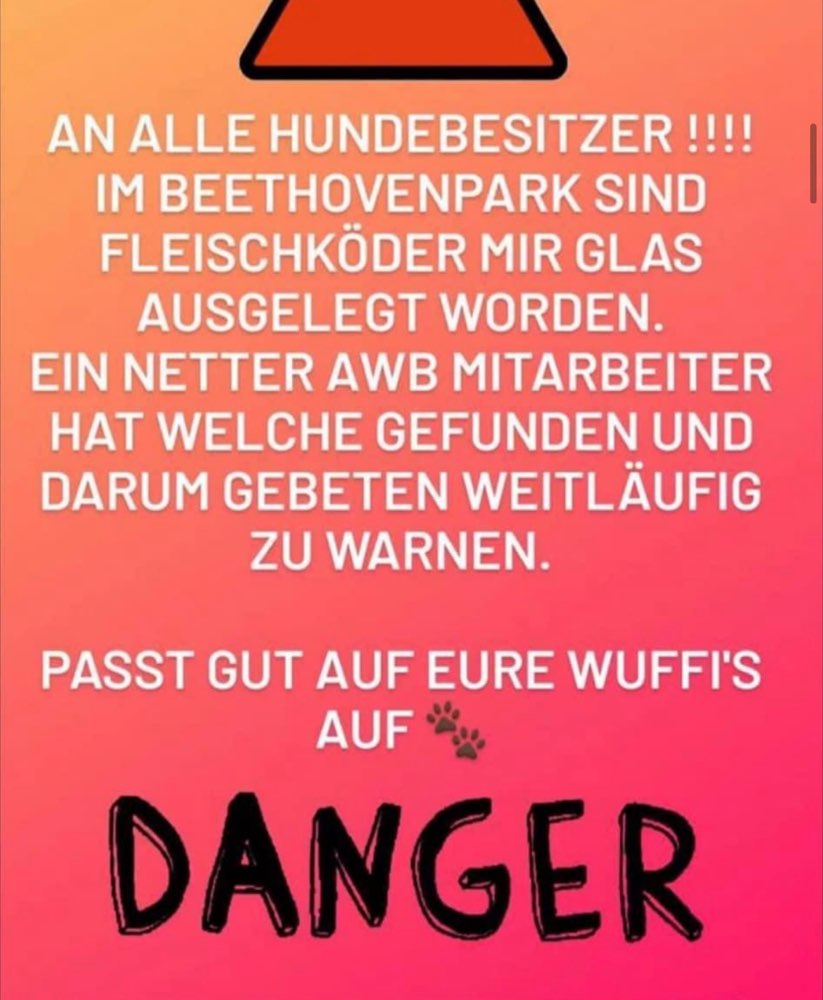 Giftköder-Fleischköder im Beethoven Park-Profilbild