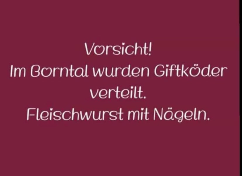 Giftköder-ACHTUNG!  Wurst mit Nägeln ausgelegt-Profilbild
