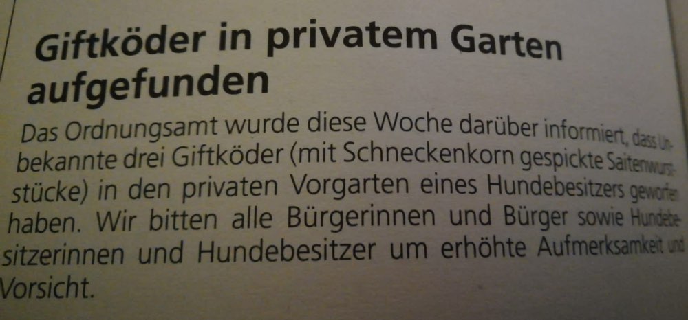 Giftköder-Giftköder in privatem Garten-Profilbild