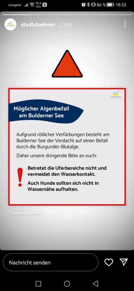 Giftköder-Möglicherweise Algenbefall Bulderner See-Profilbild