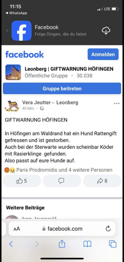 Giftköder-Giftwarnung Höfingen-Profilbild