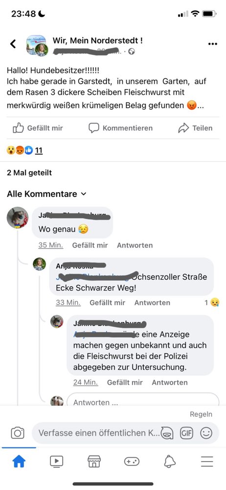 Giftköder-Fleischwurst in Garten geworfen-Profilbild