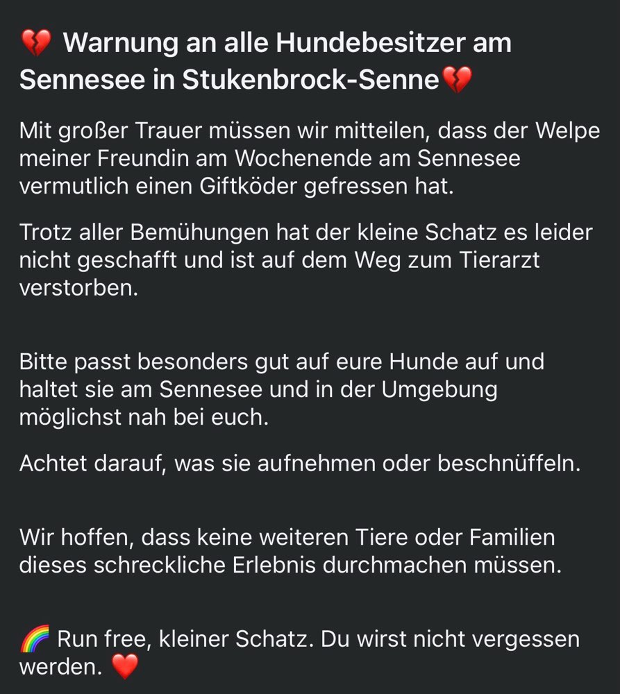 Giftköder-Giftköder am Sennesee-Profilbild