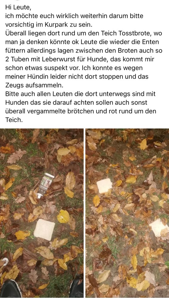 Giftköder-Toastbrot und Tuben mit Leberwurst für Hunde-Profilbild