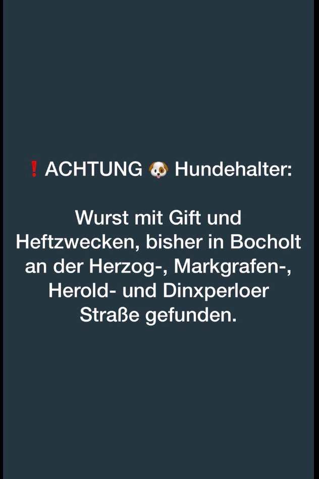 Giftköder-Wurst mit Gift und Heftzwecken-Profilbild