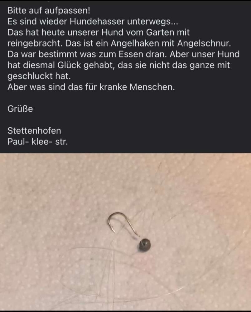 Giftköder-Angelhaken, wahrscheinlich mit Giftköder-Profilbild