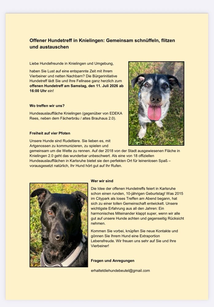 Hundetreffen-Offener Hundetreff in Knielingen-Profilbild