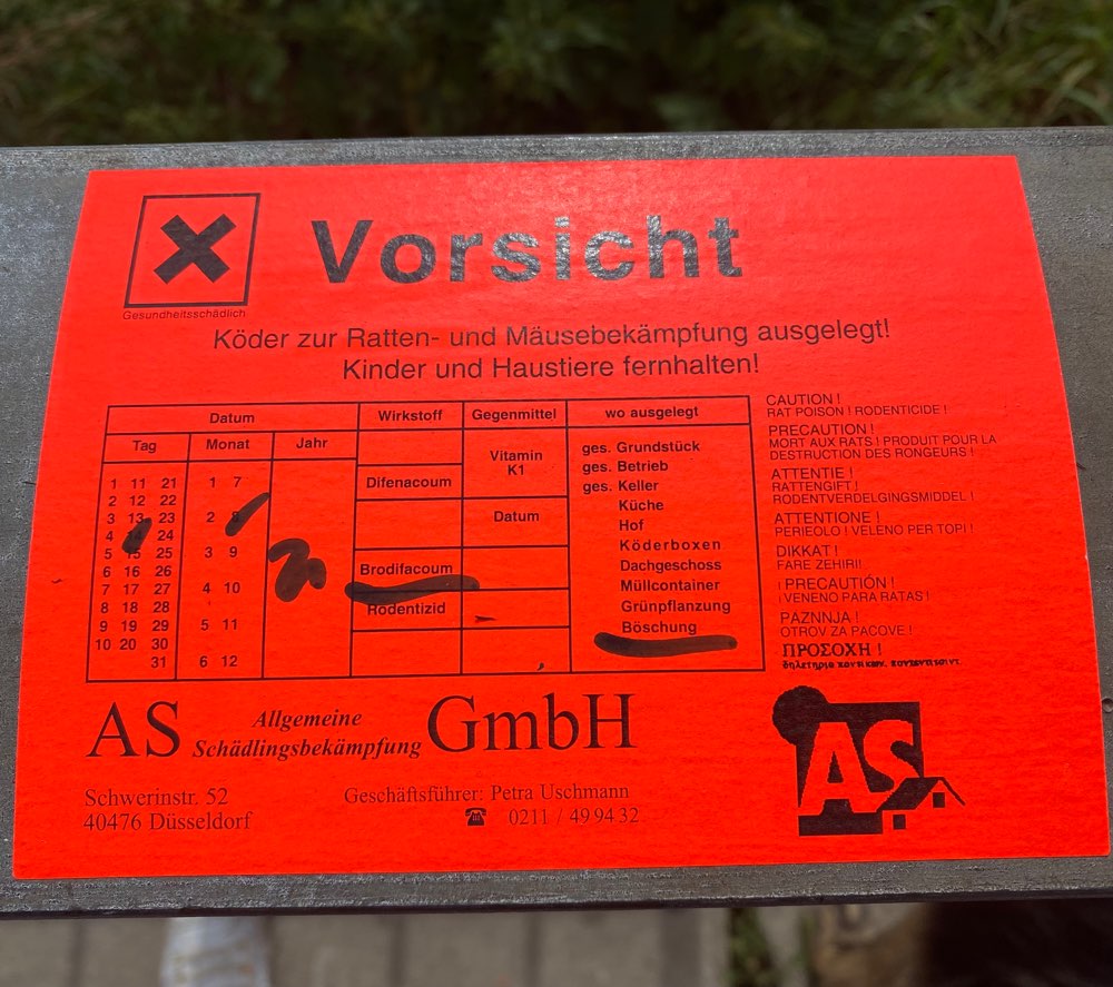 Giftköder-Giftköder gegen Ratten am Böschungsufer-Profilbild