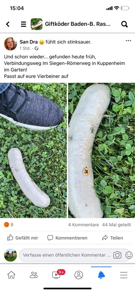 Giftköder-Wurst mit Schrauben-Profilbild