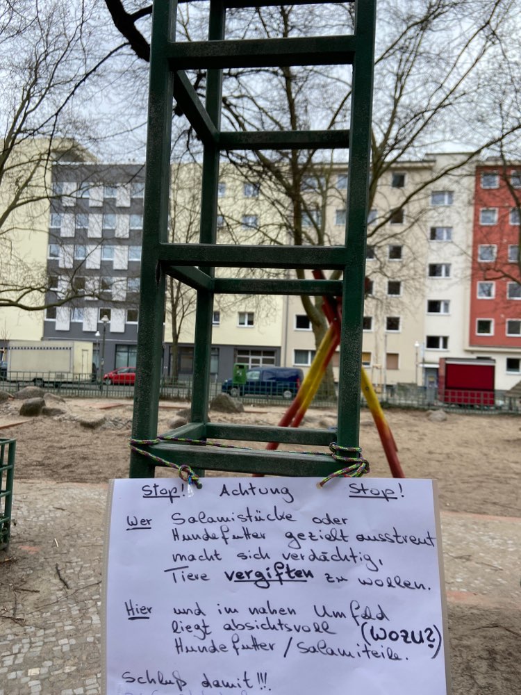 Giftköder-Warnung vor ausgelegter Salami / Futter-Profilbild