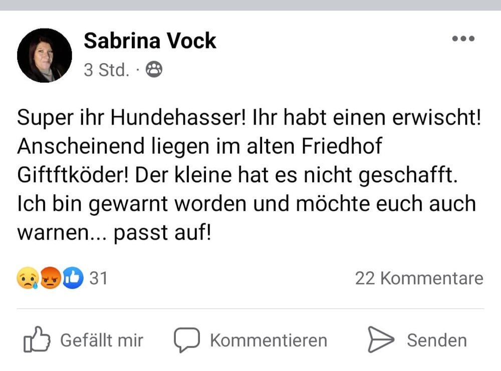 Giftköder-Ausgelegter Tierköder-Profilbild