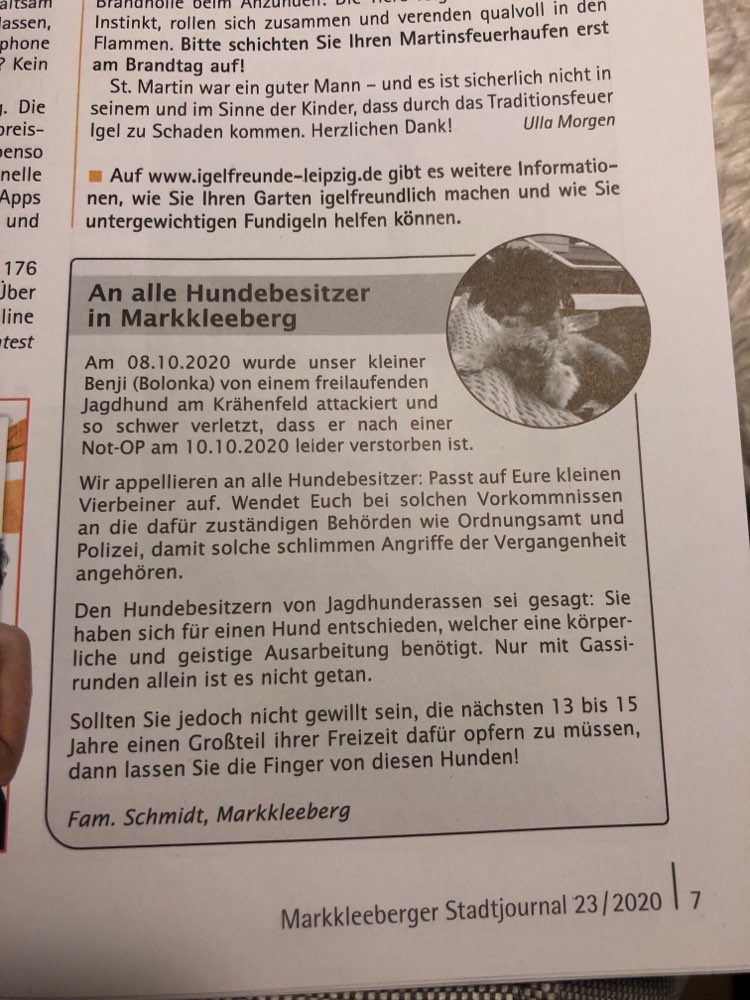 Giftköder-Freilaufender Jagdhund-Profilbild