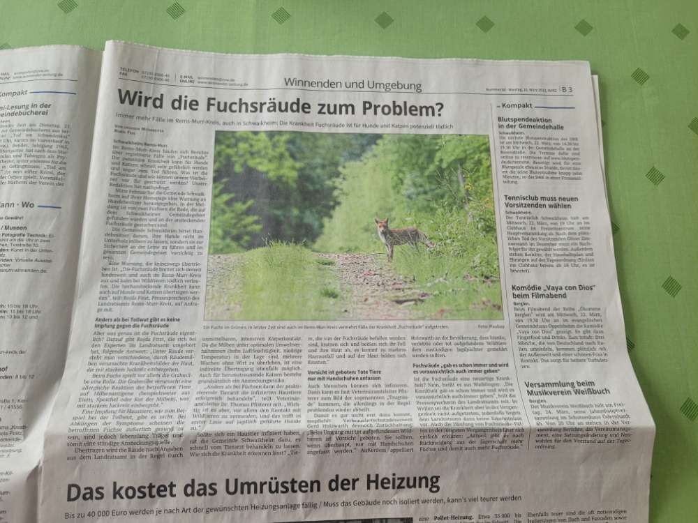 Giftköder-Fuchsreude breitet sich aus-Profilbild