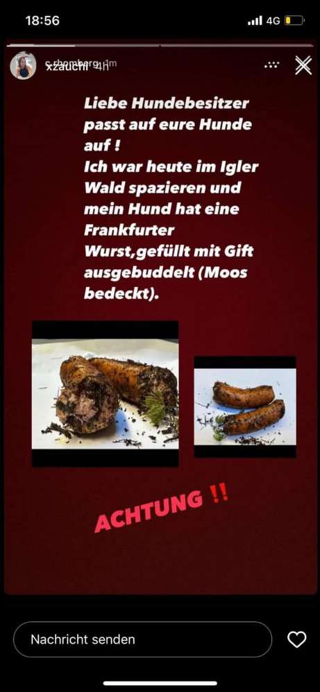 Giftköder-Würstel mit Gift-Profilbild
