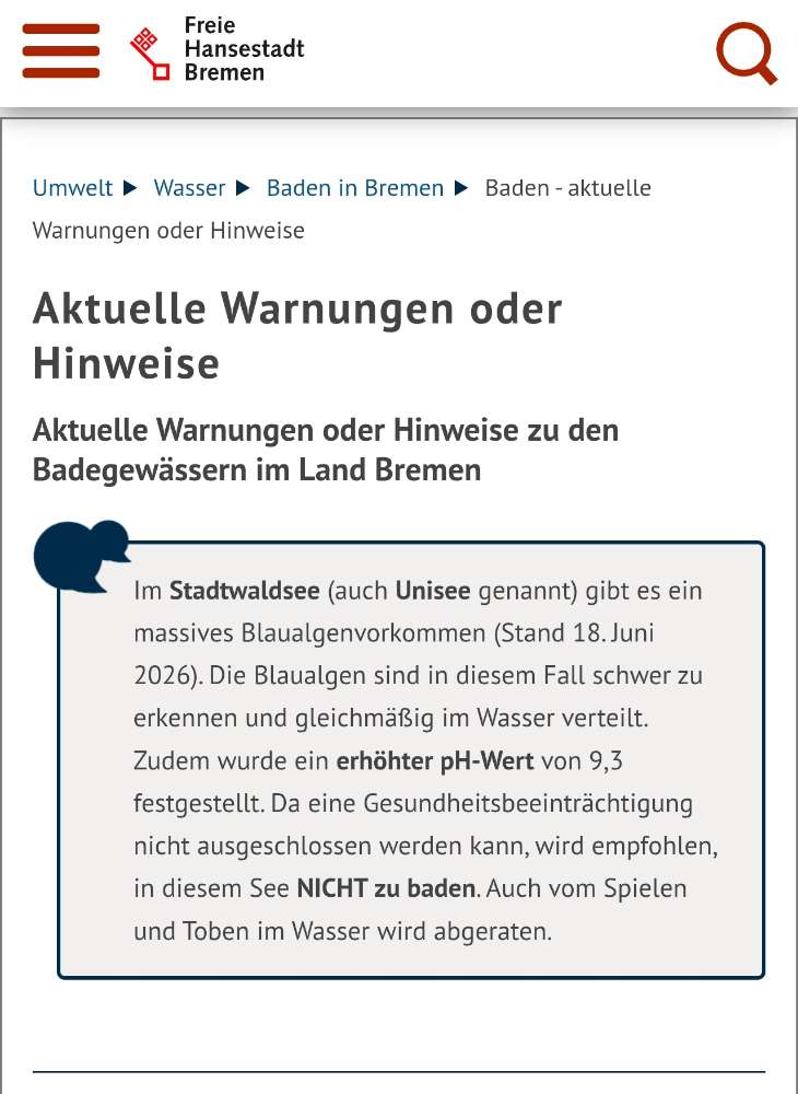 Giftköder-Unisee / Stadtwaldsee - aktuelle Warnung-Profilbild