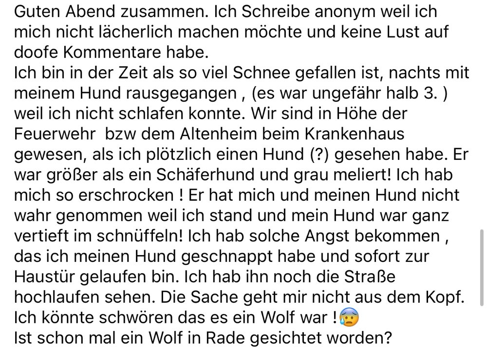 Giftköder-Vermutlich Wolf gesichtet-Profilbild