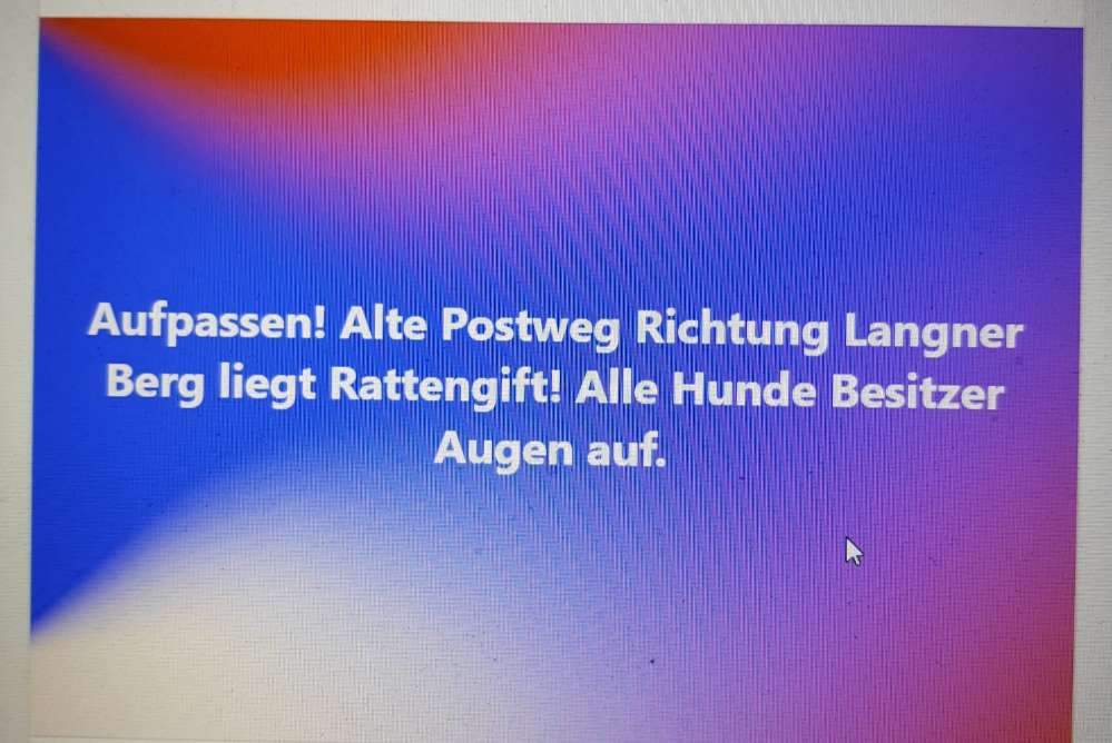 Giftköder-Achtung - Rattengift!-Profilbild