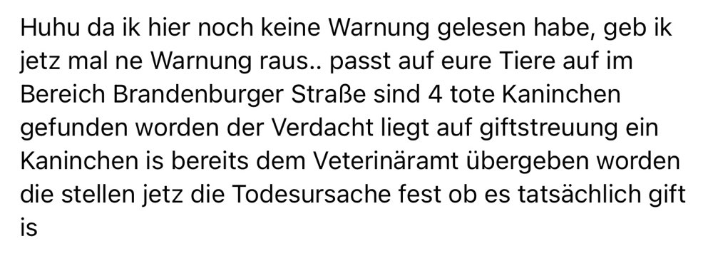 Giftköder-Tote Kaninchen wahrscheinlich Giftköder-Profilbild