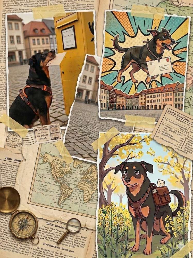 Der Nachrichten- Überbringe- Hund 🐕📩 Banner