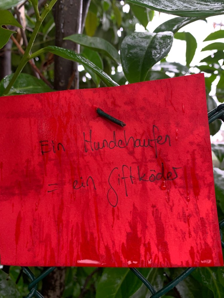 Giftköder-Drohungen schriftlich an Zäune gehängt-Profilbild