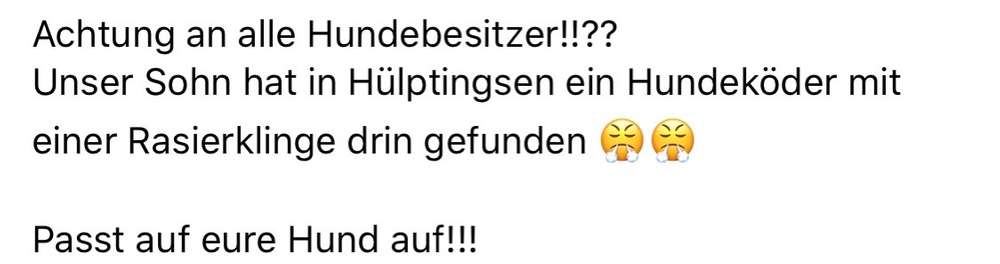 Giftköder-Rasierklinge in Köder-Profilbild