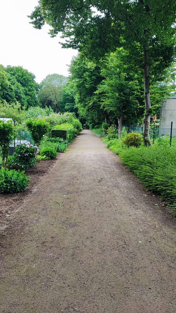 Giftköder-Schneckenkorn vor Schrebergarten-Profilbild