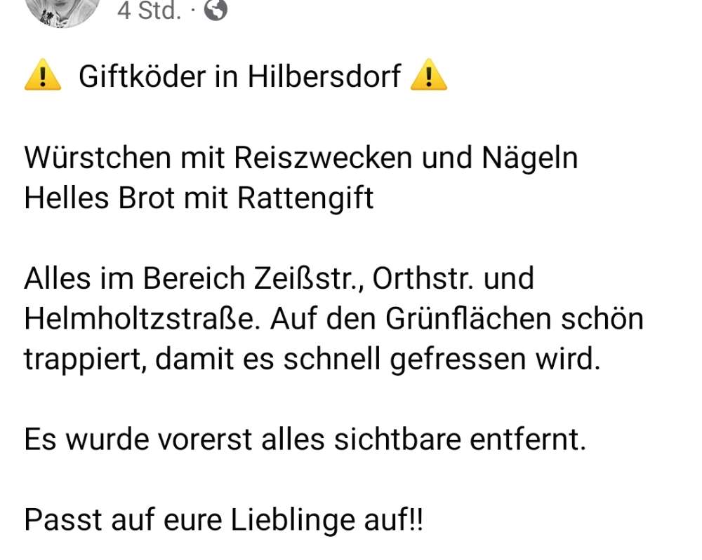 Giftköder-Giftköder "Würstchen mit Reiszwecken"-Profilbild