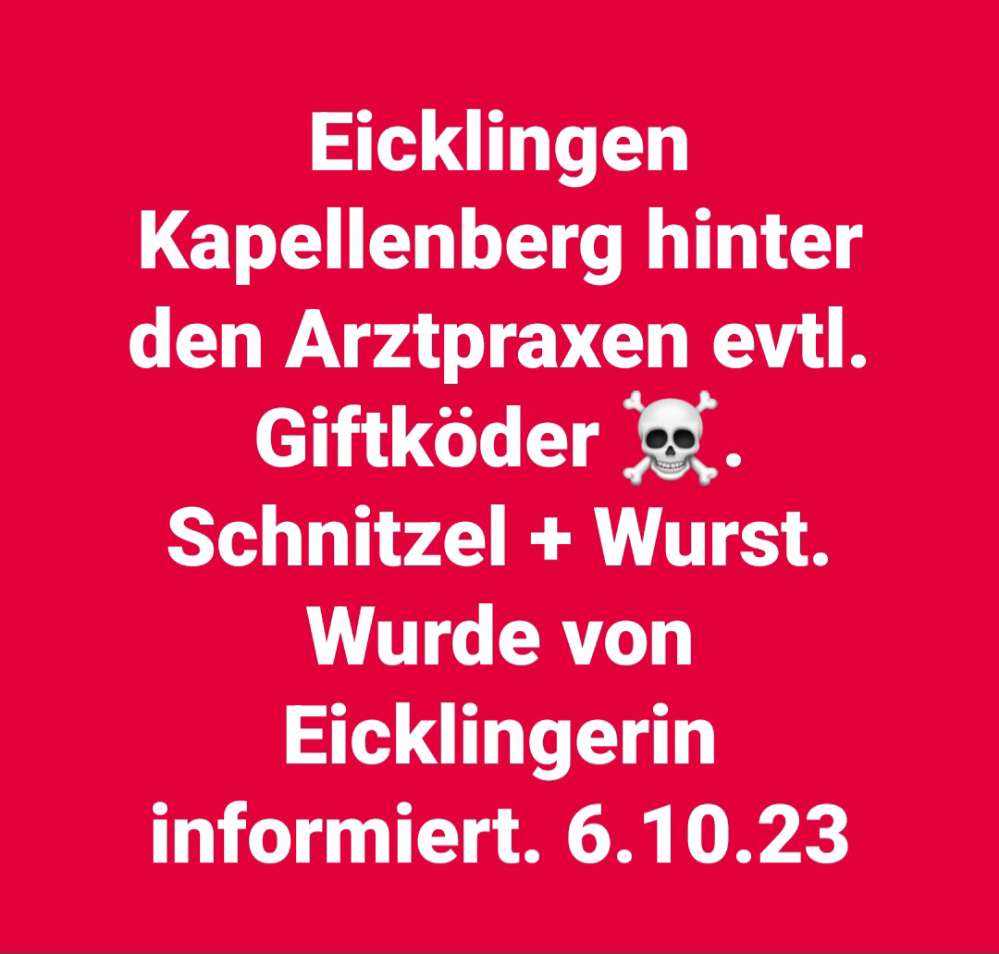 Giftköder-Evtl. Giftköder Kapellenweg-Profilbild