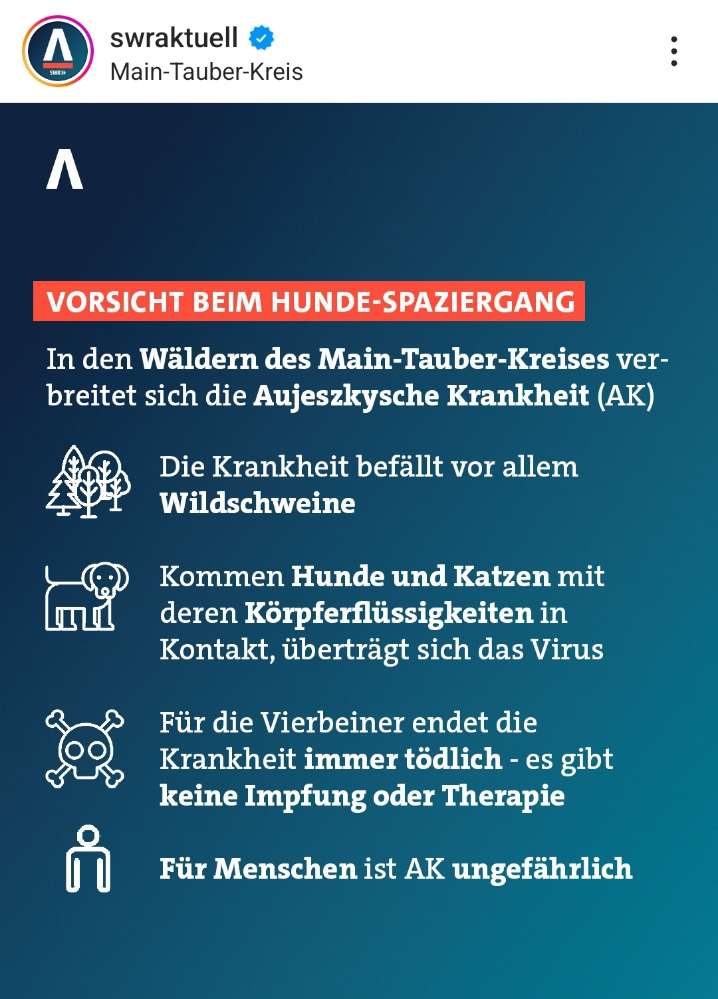 Giftköder-Warnung vor Aujeszkysche Krankheit (AK)-Profilbild