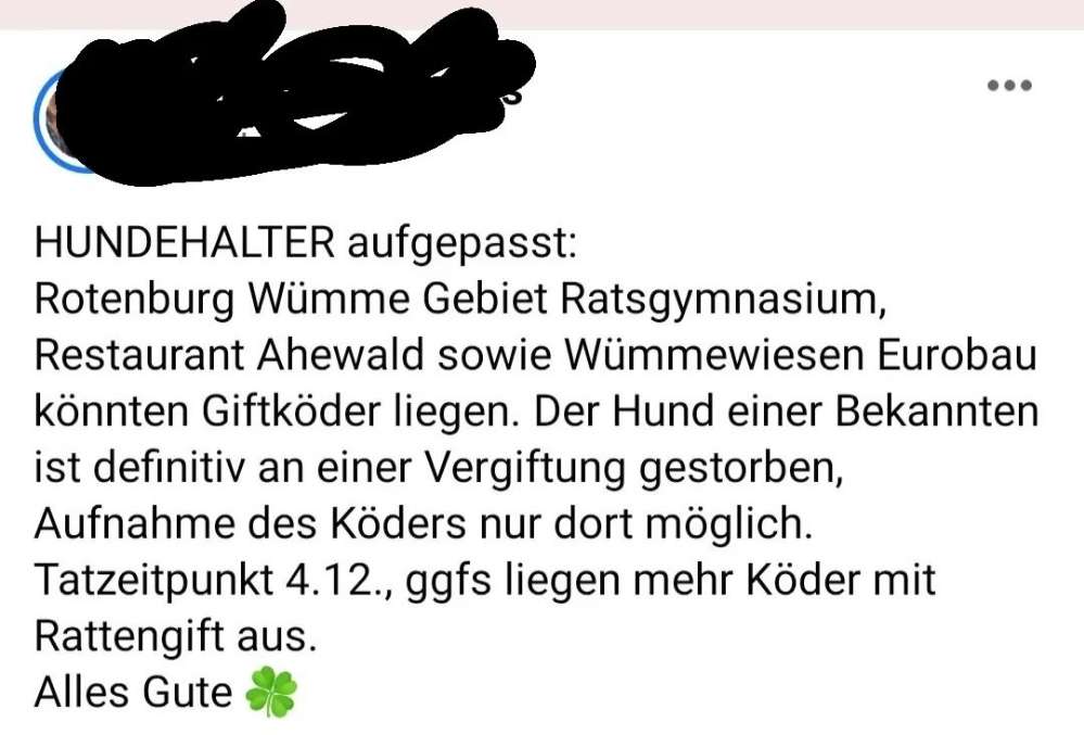 Giftköder-Rattengift im Großbereich Wümme Wiesen-Profilbild