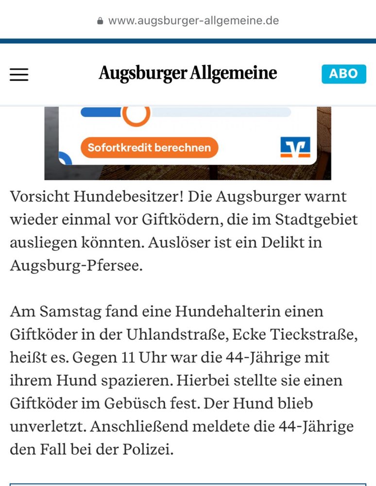 Giftköder-Giftköder in Pfersee / Uhlandstraße-Profilbild