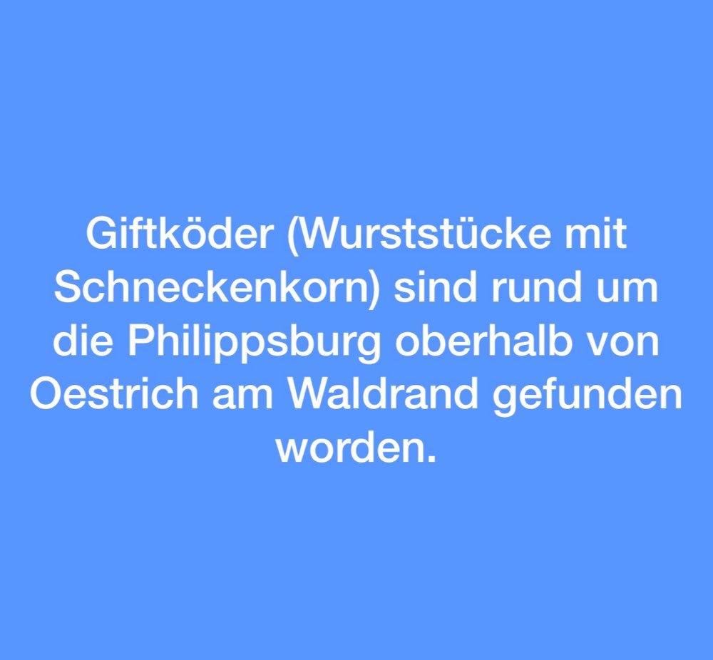Giftköder-Giftköder Oestrich-Winkel/ Philippsburg-Profilbild