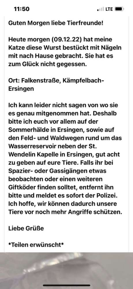 Giftköder-Bespickte Wurst-Profilbild