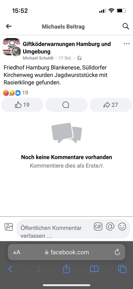 Giftköder-Giftköder am Blankeneser Friedhof-Profilbild