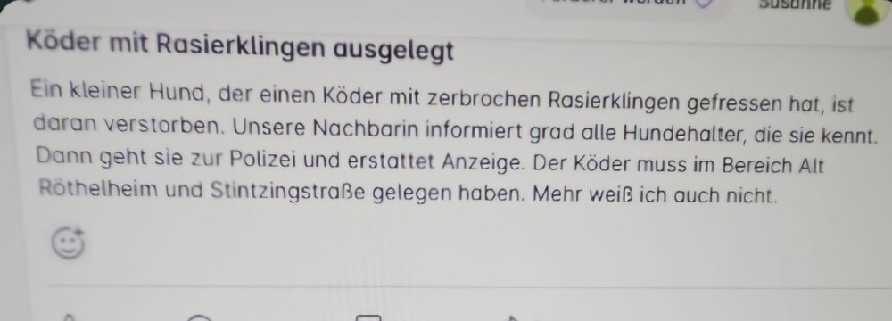 Giftköder-Köder mit Nägeln-Profilbild