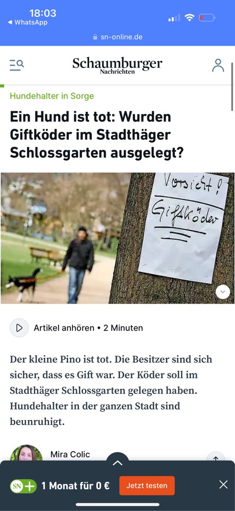 Giftköder-Giftköder Stadthagen Schlossgarten-Profilbild