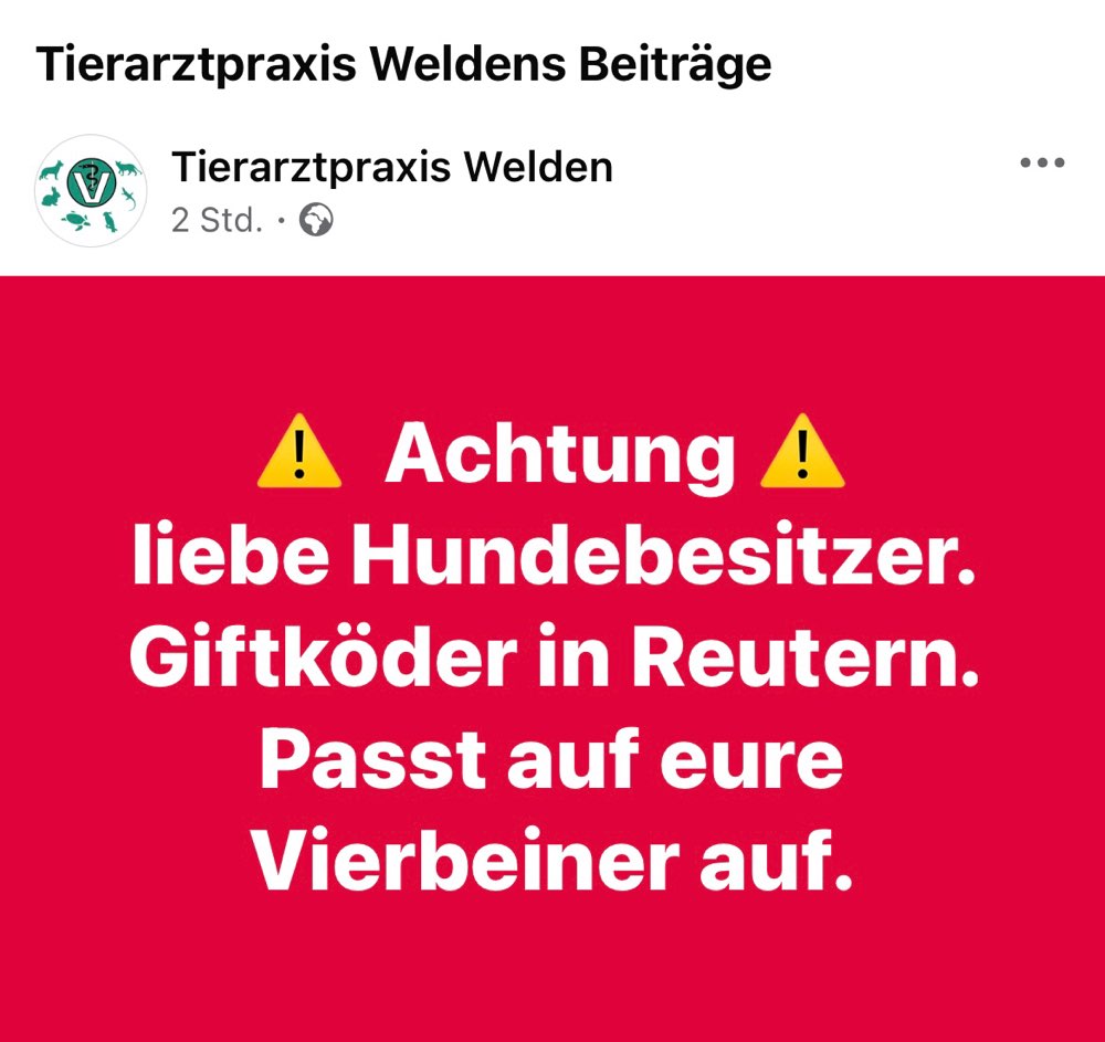 Giftköder-Giftköder in 86465 Welden-Reutern!!!-Profilbild