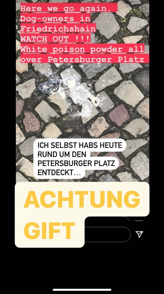 Giftköder-Erneut Weißes Pulver, vermutlich Gift-Profilbild